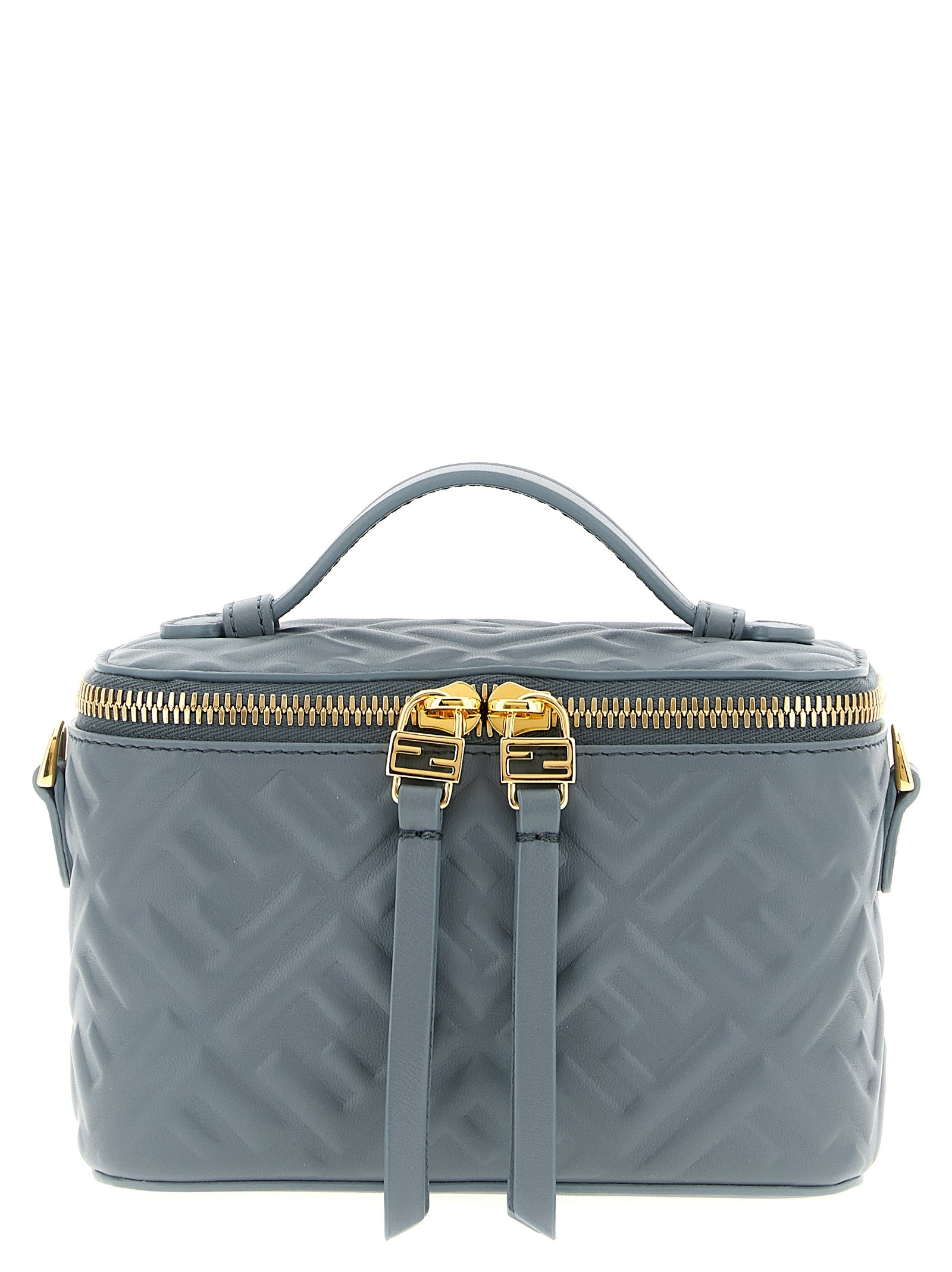 Blue Lamb Leather Handbag