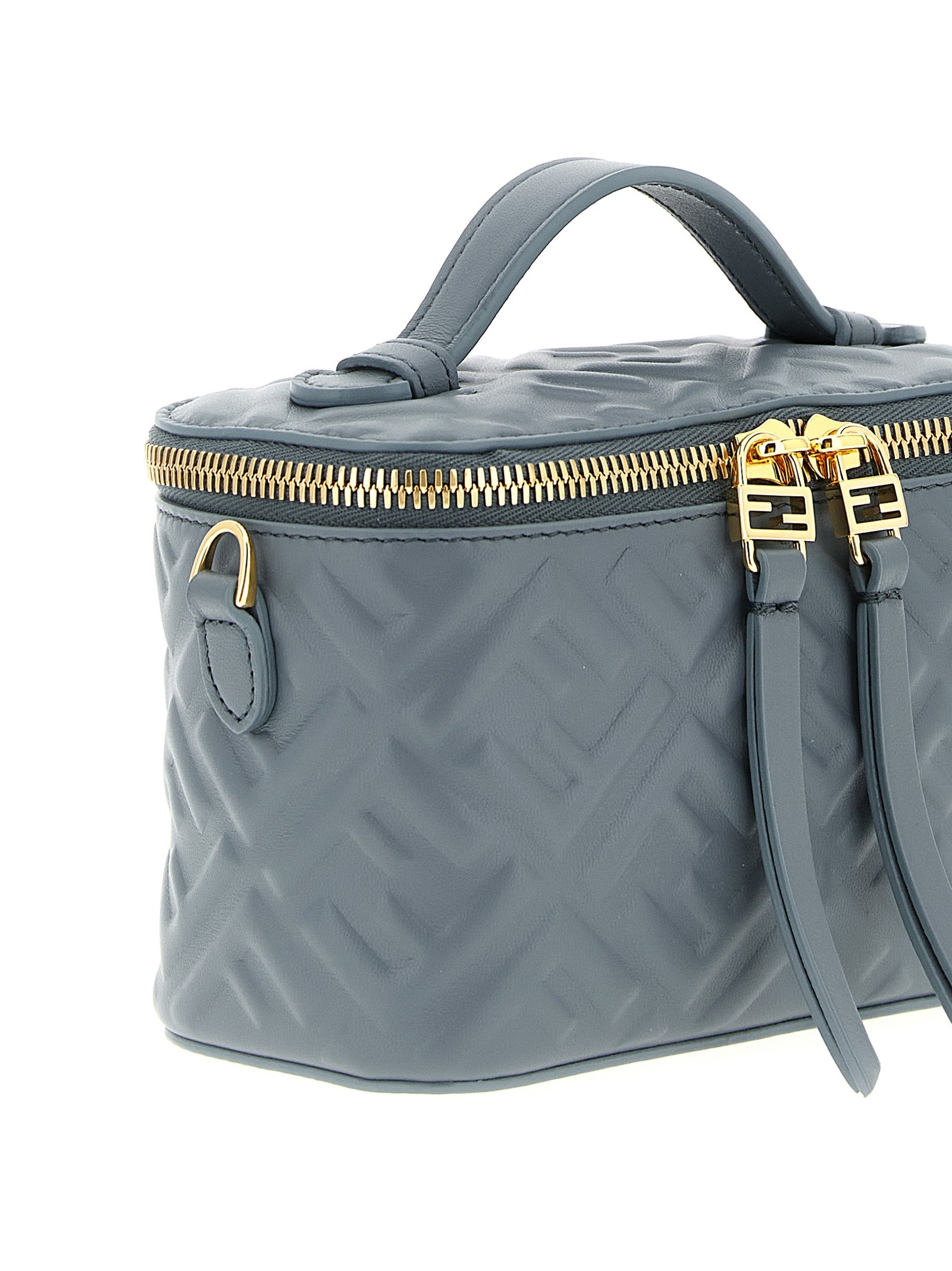 Blue Lamb Leather Handbag