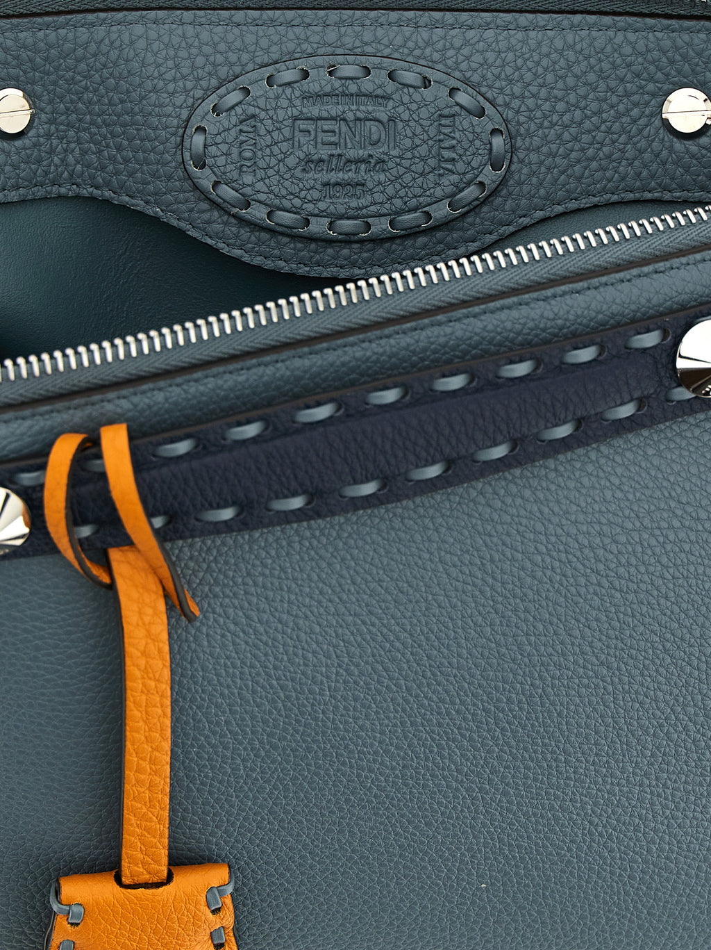 Blue Calfskin Handbag