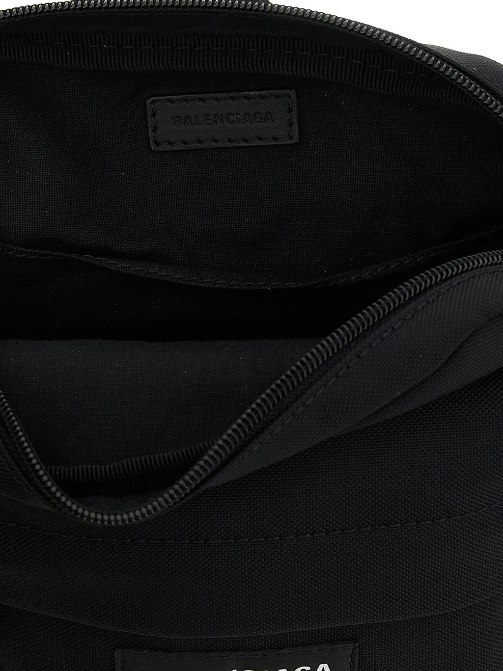Black Polyamide Crossbody Bag