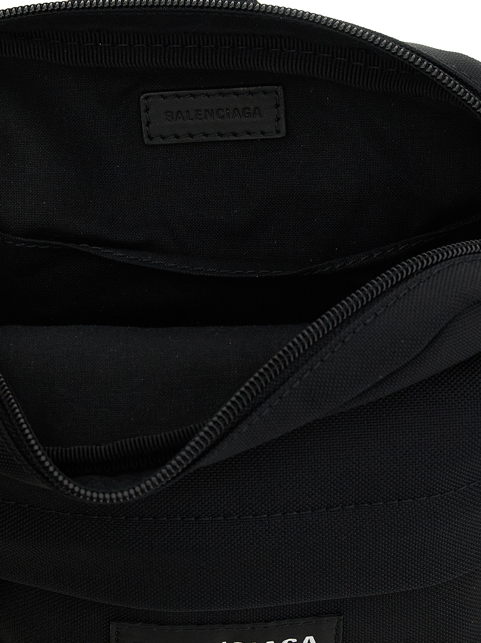 Black Polyamide Crossbody Bag