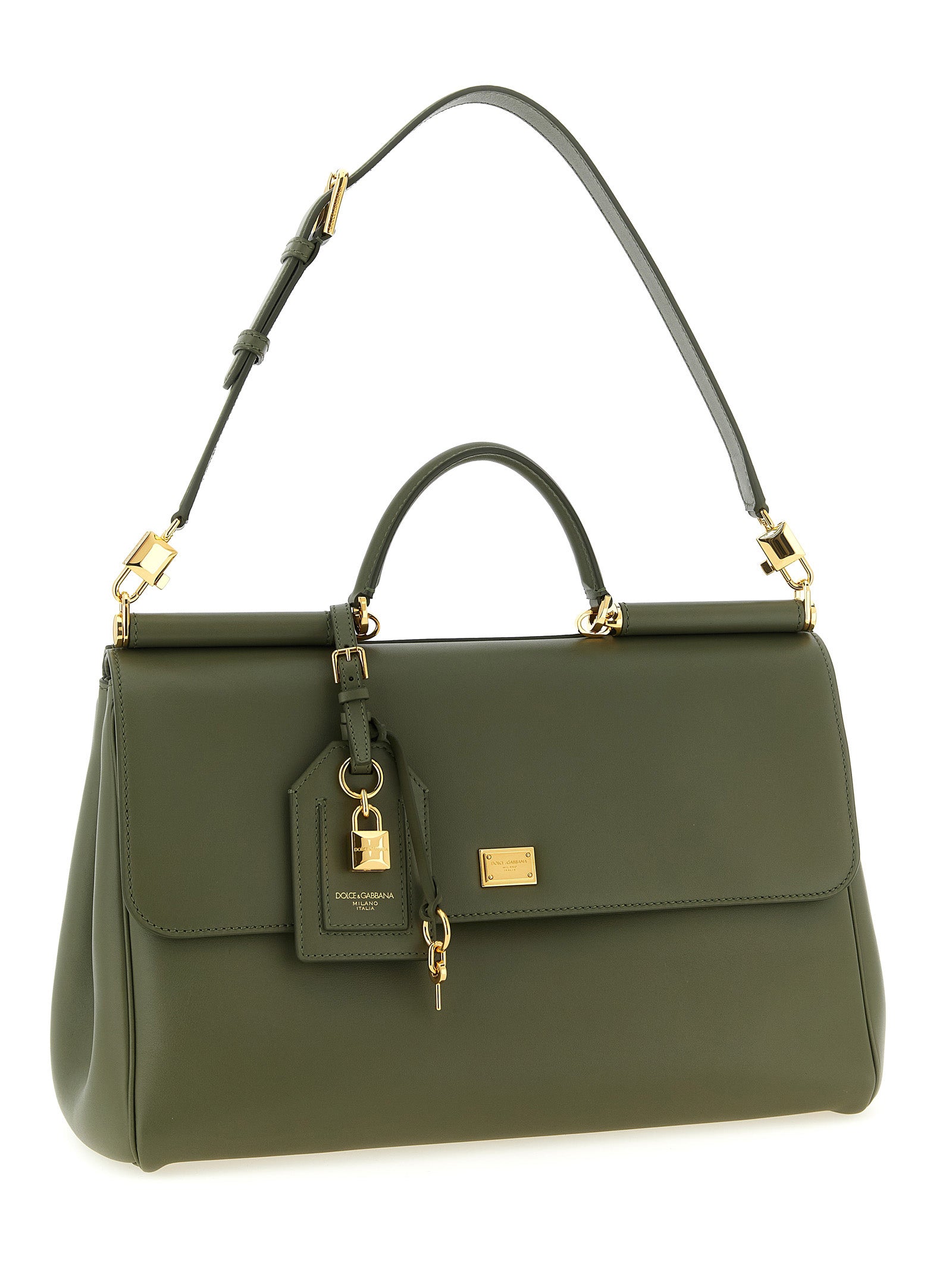 Bicolor Calfskin Handbag