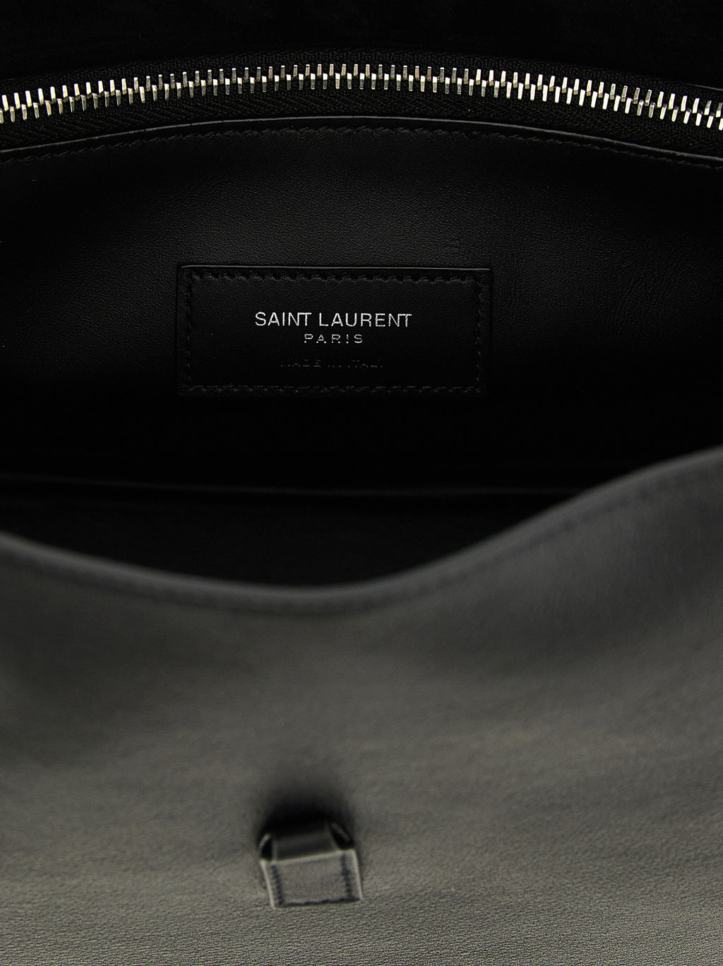 Black Calfskin Shoulder Bag
