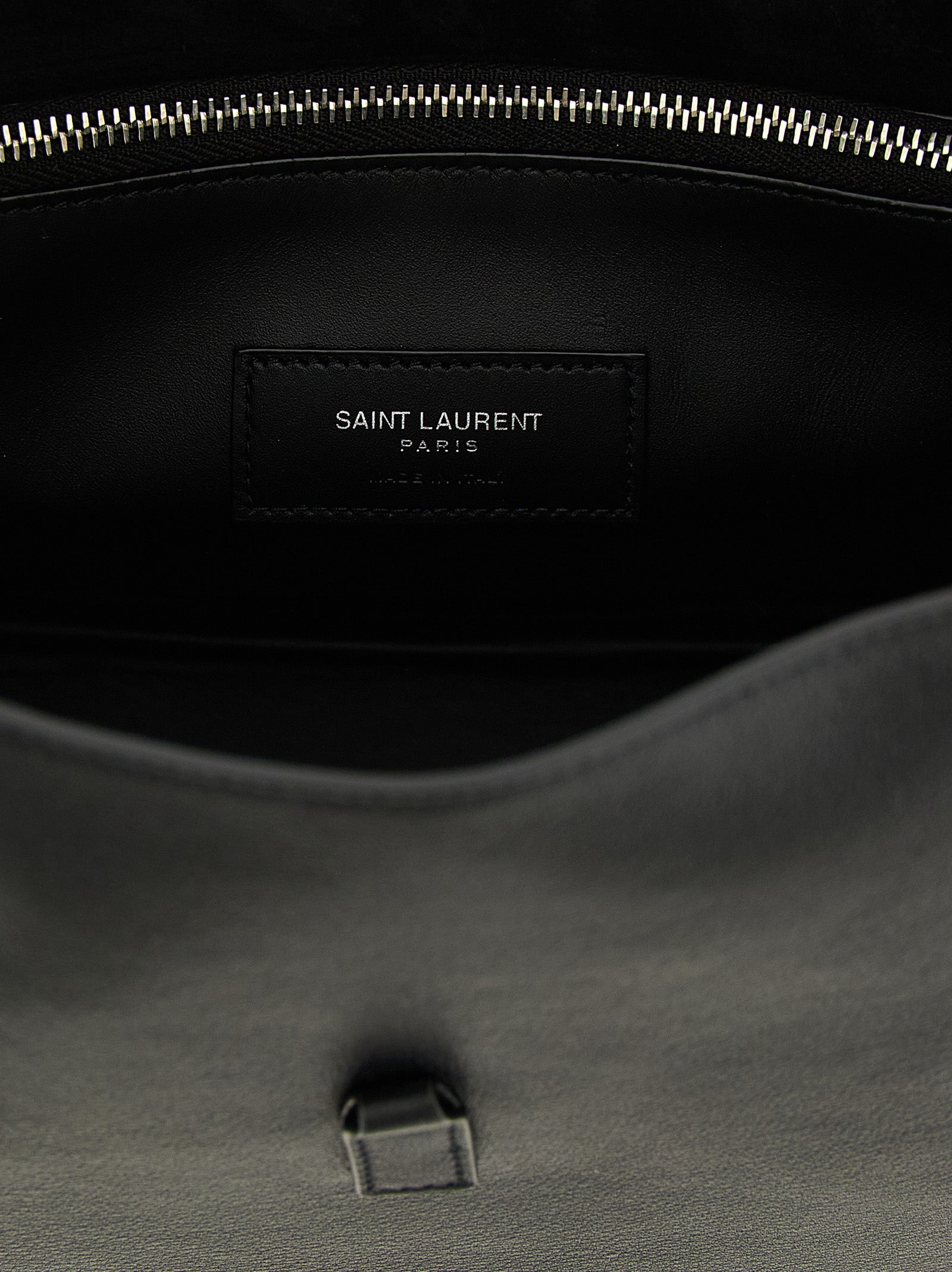 Black Calfskin Shoulder Bag