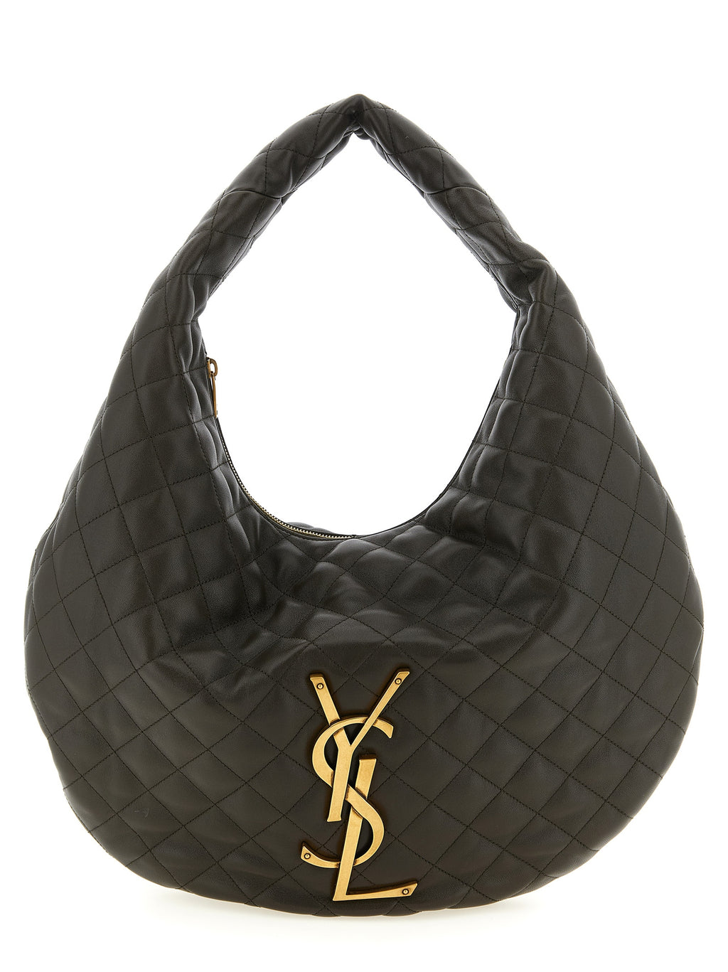 Brown Lamb Leather Shoulder Bag