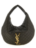 Brown Lamb Leather Shoulder Bag
