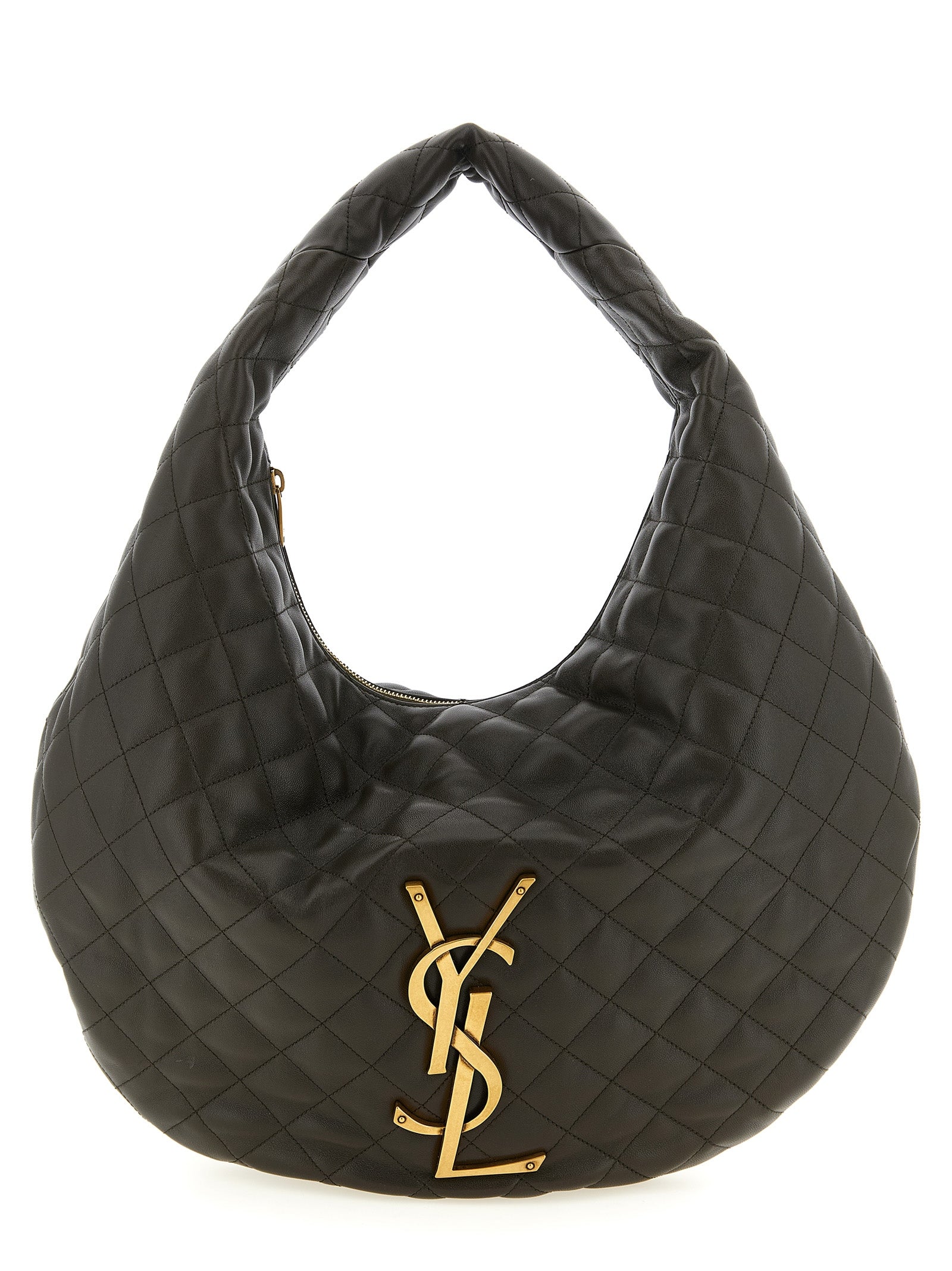 Brown Lamb Leather Shoulder Bag