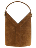 Brown Calfskin Shoulder Bag