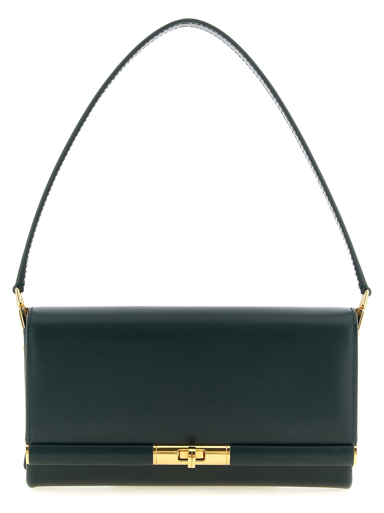 Bicolor Calfskin Shoulder Bag