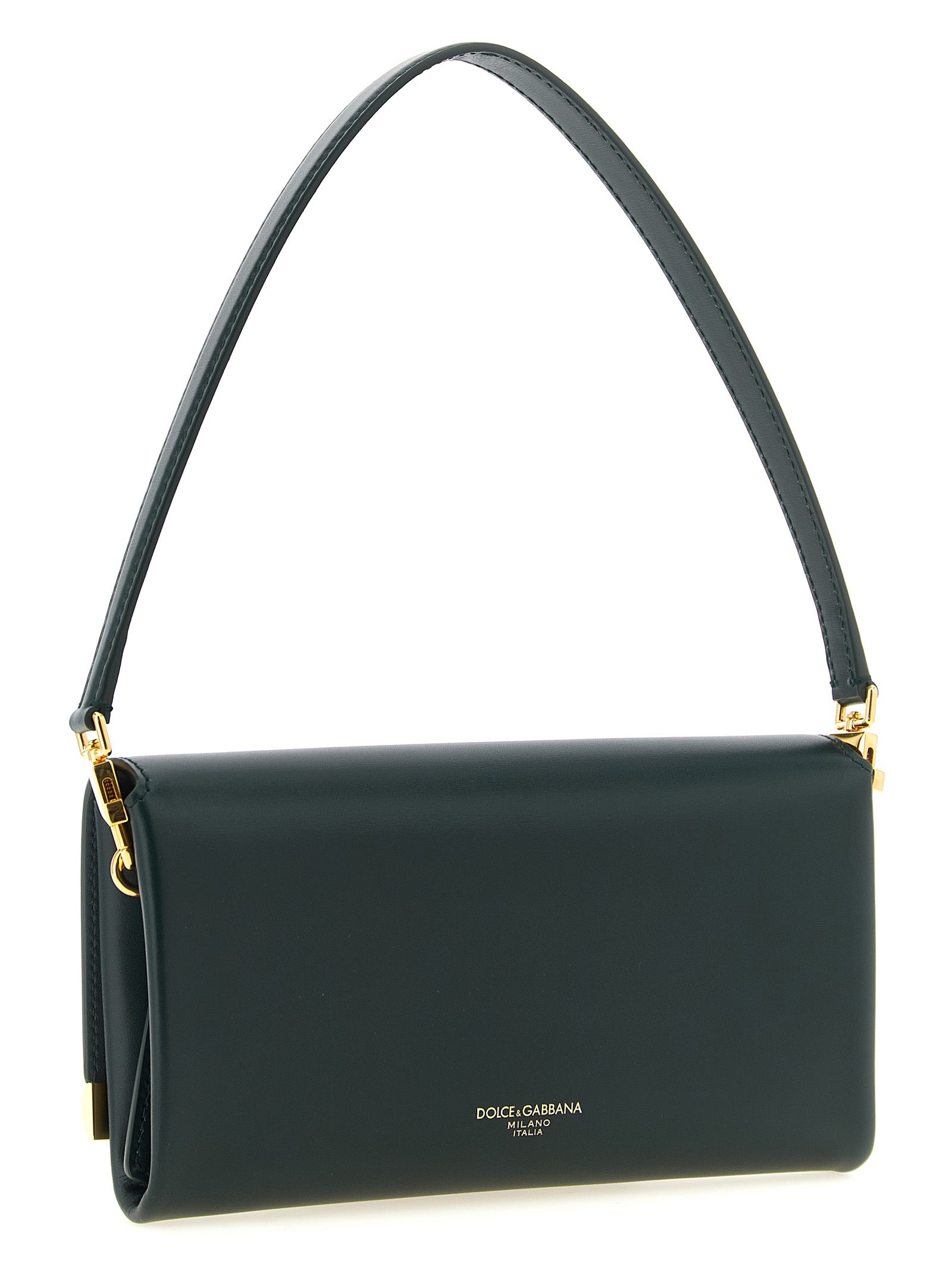 Bicolor Calfskin Shoulder Bag