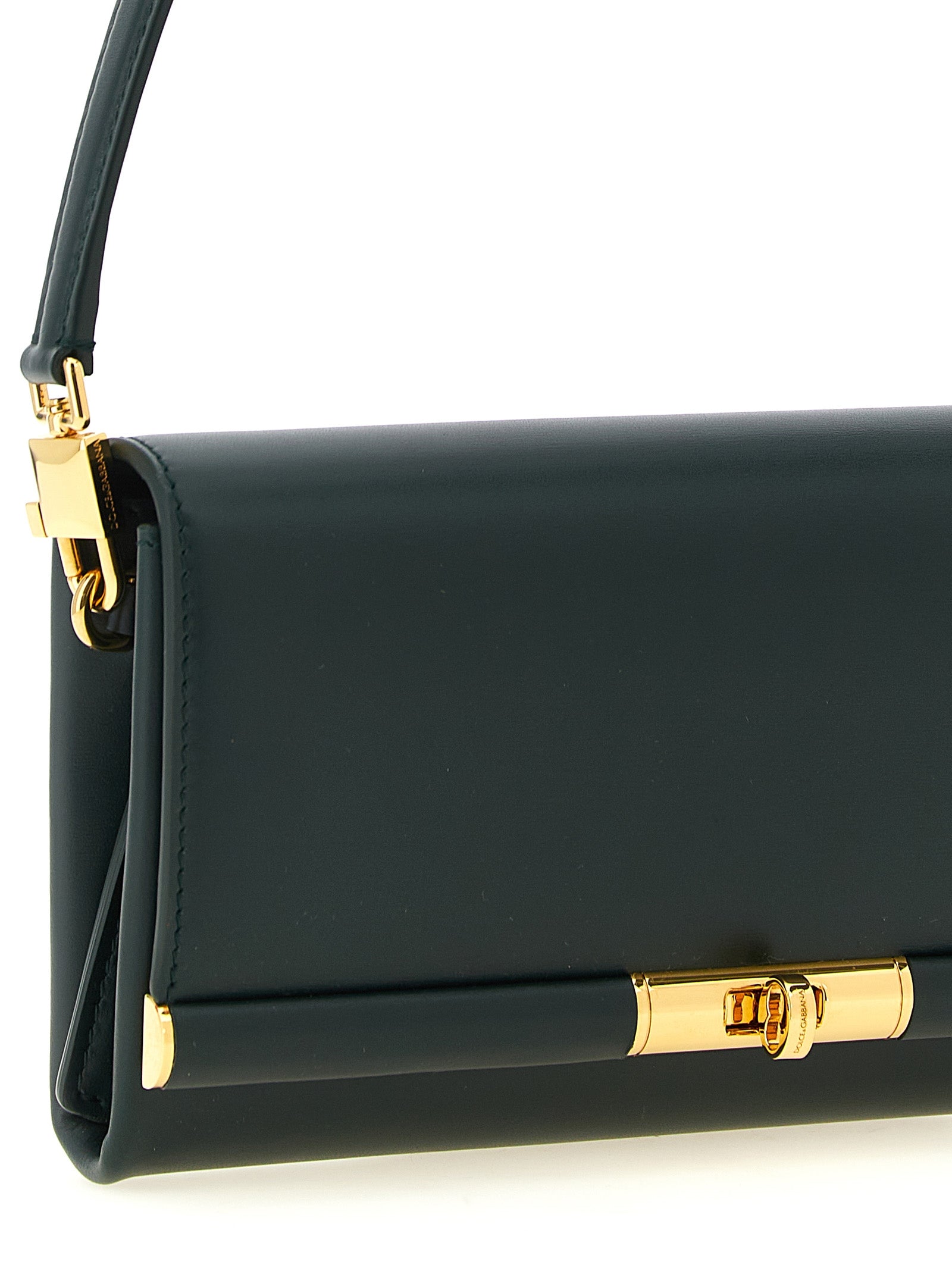 Bicolor Calfskin Shoulder Bag