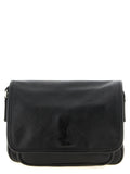 Black Calfskin Crossbody Bag
