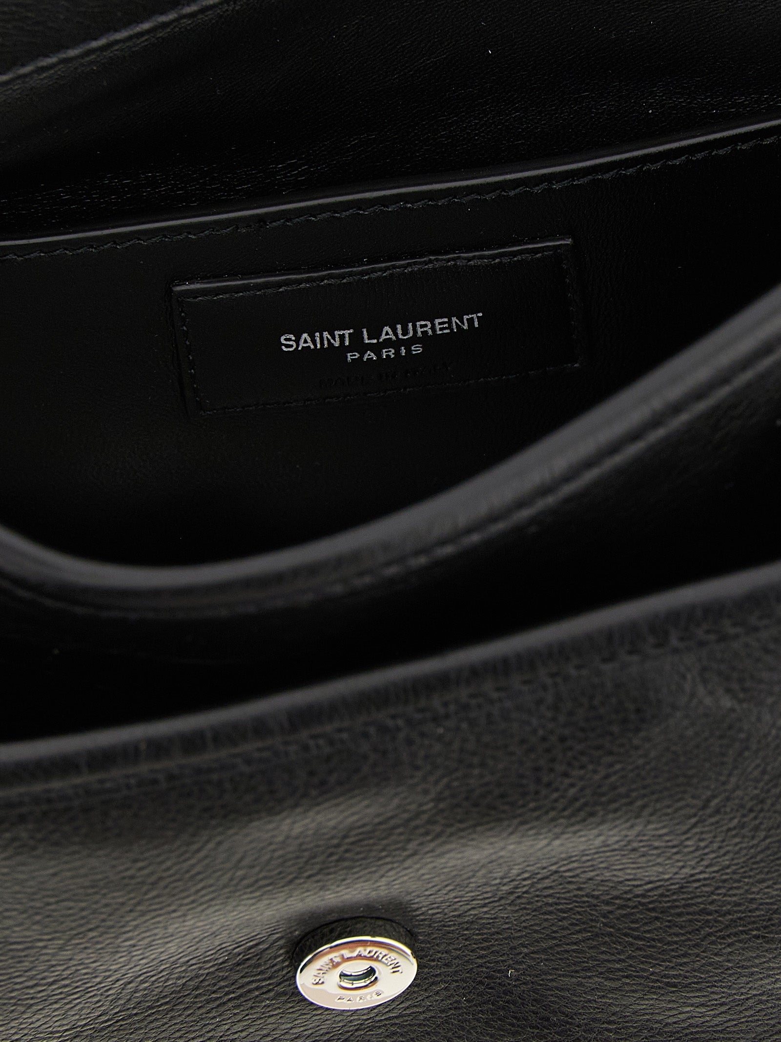 Black Calfskin Crossbody Bag