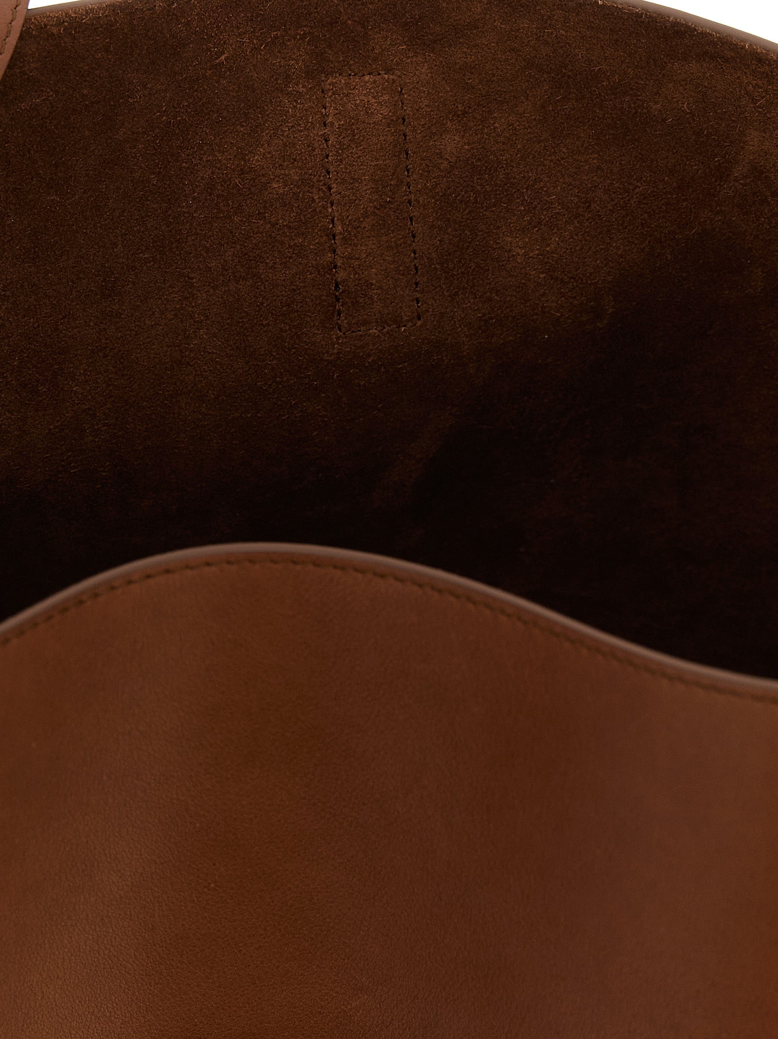 Brown Calfskin Shoulder Bag