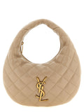Beige Lamb Leather Handbag