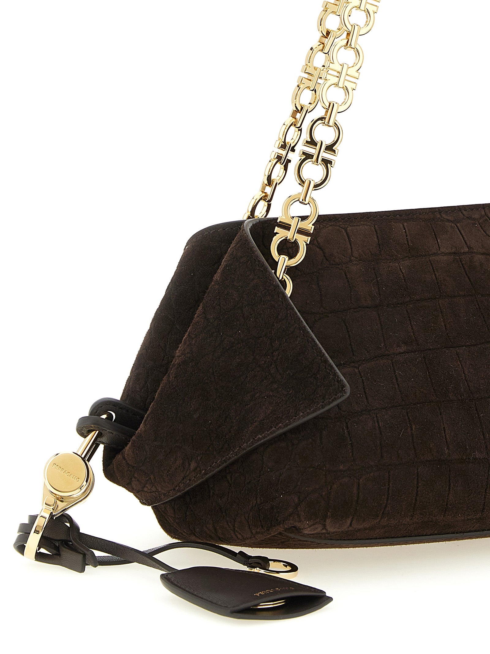 Brown Goatskin Shoulder Bag