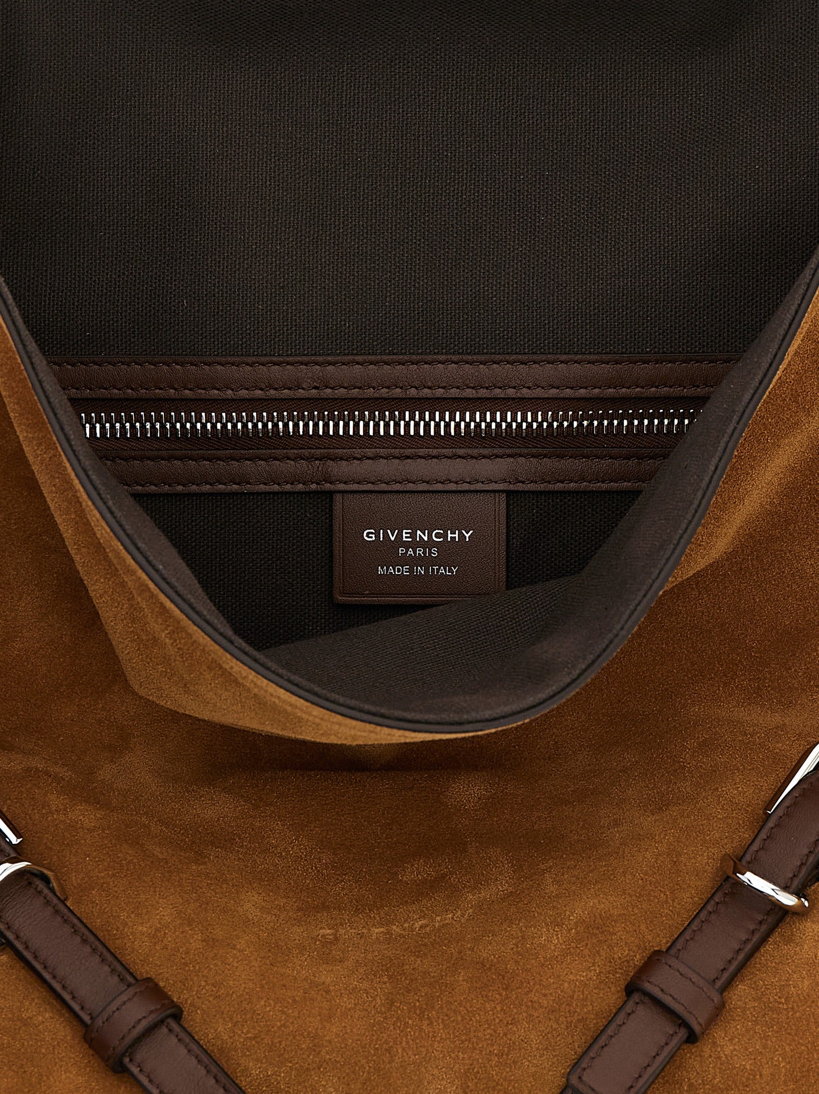Brown Calfskin Shoulder Bag