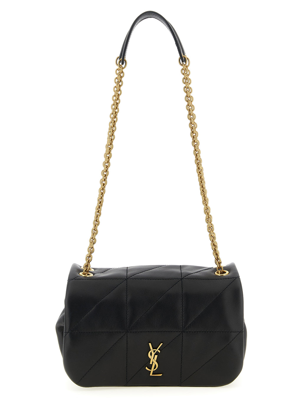 Black Lamb Leather Shoulder Bag