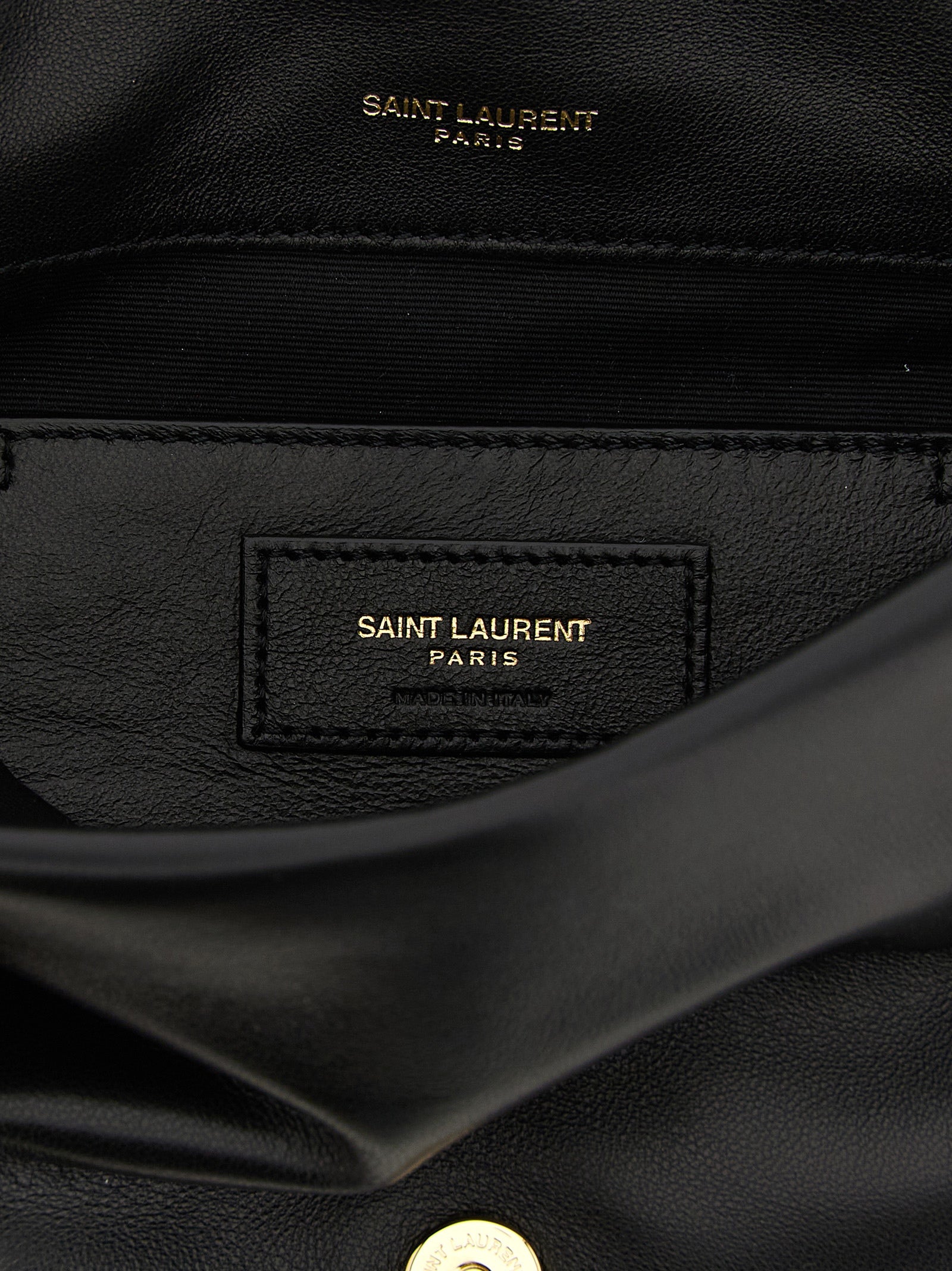 Black Lamb Leather Shoulder Bag