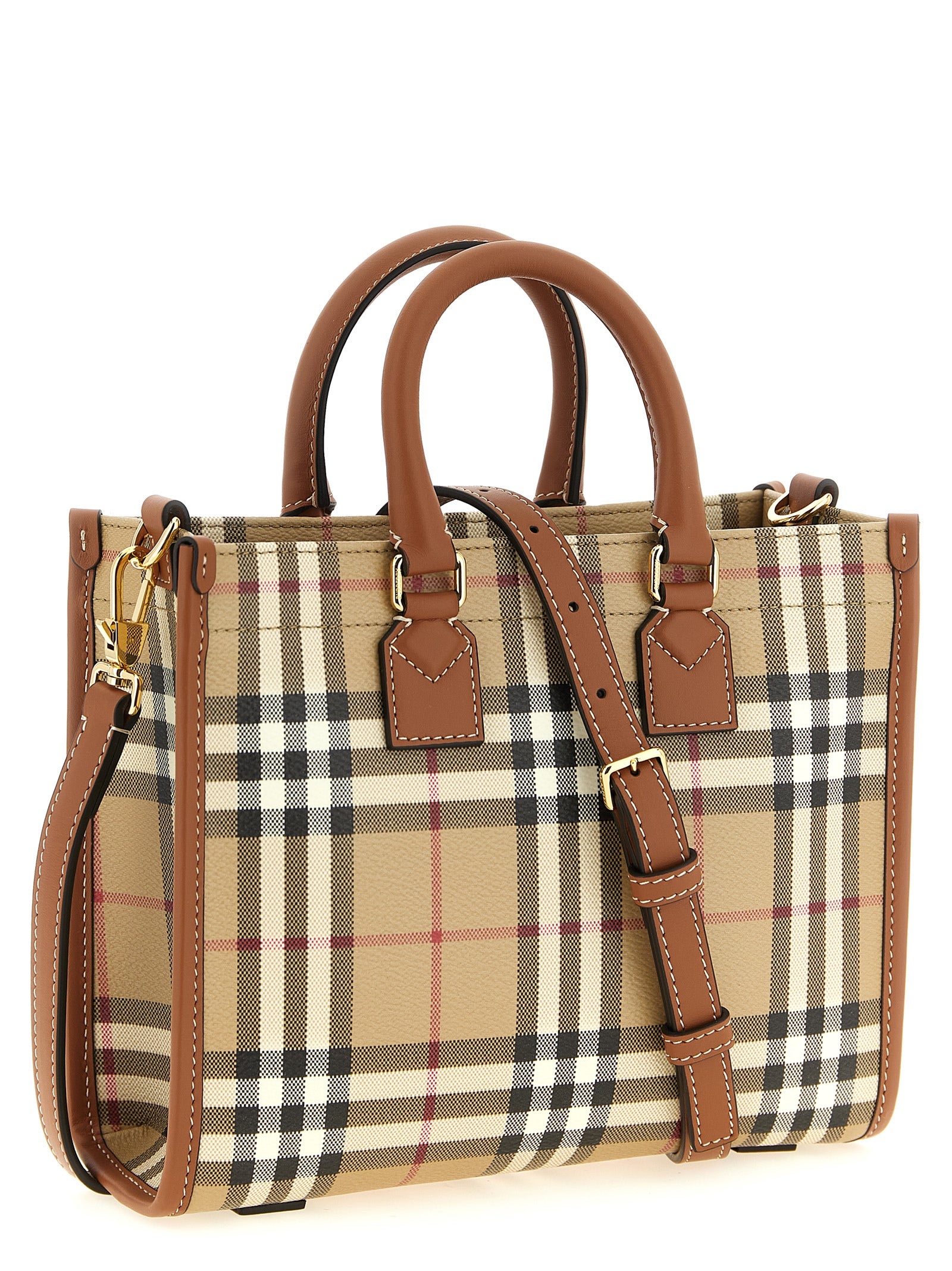 Beige Polyethylene Tote Bag