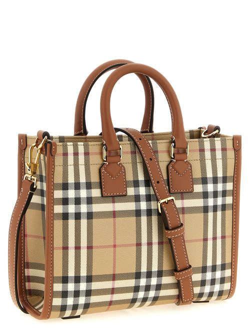Beige Polyethylene Tote Bag