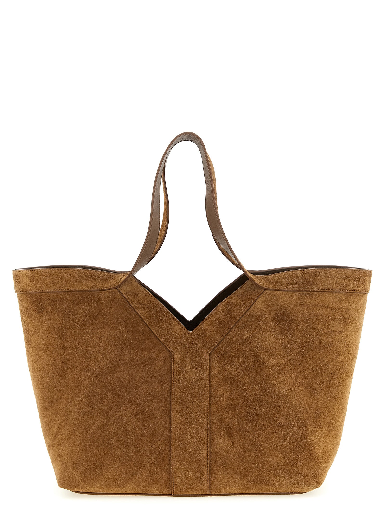 Brown Calfskin Tote Bag