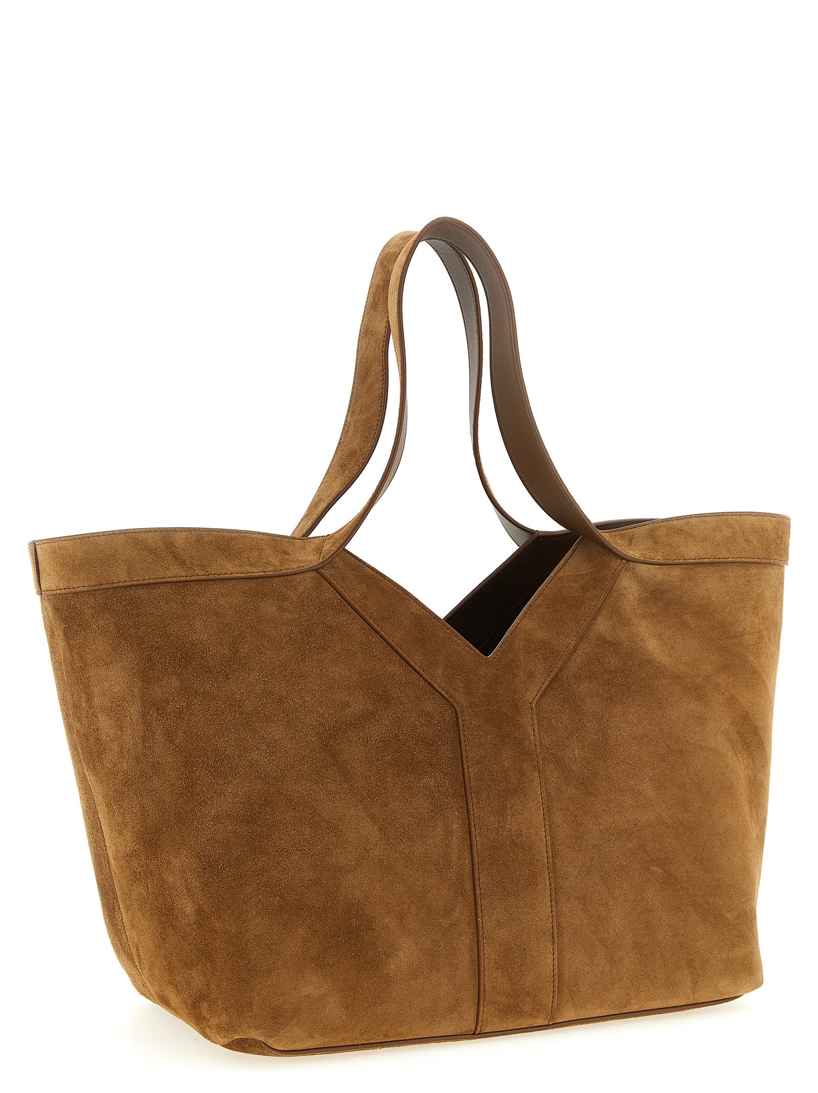 Brown Calfskin Tote Bag