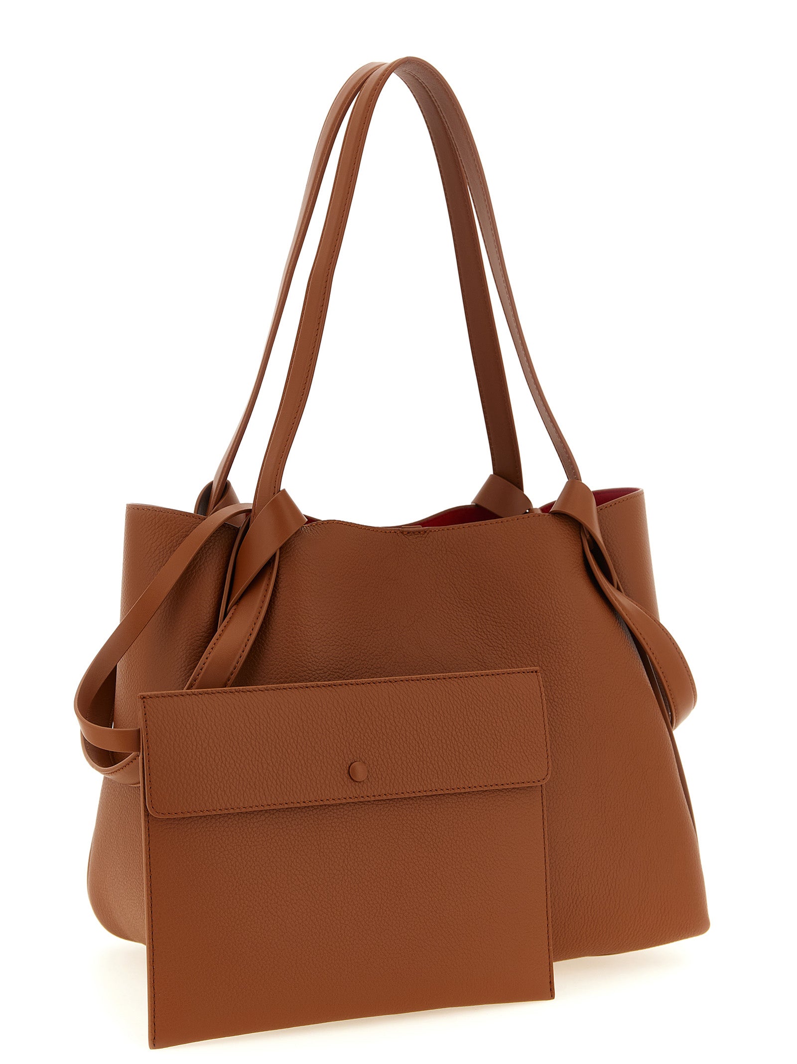 Brown Calfskin Tote Bag