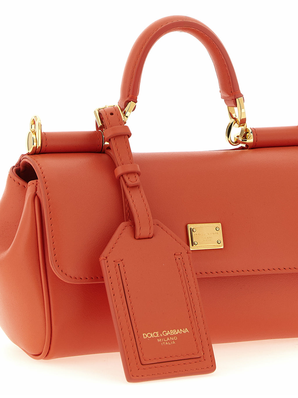 Orange Calfskin Handbag