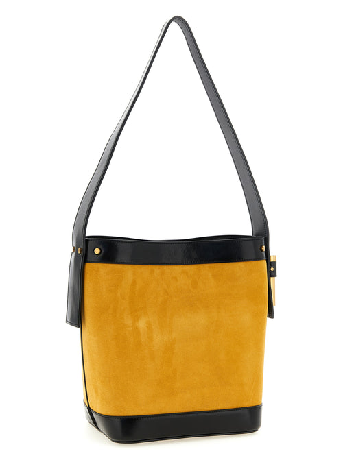 Bicolor Calfskin Shoulder Bag