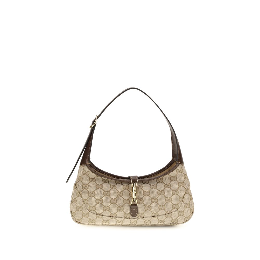 Beige Fabric Handbag
