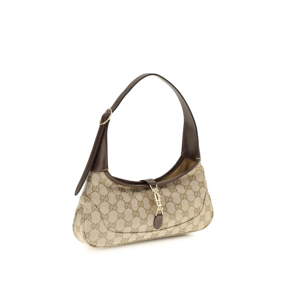 Beige Fabric Handbag