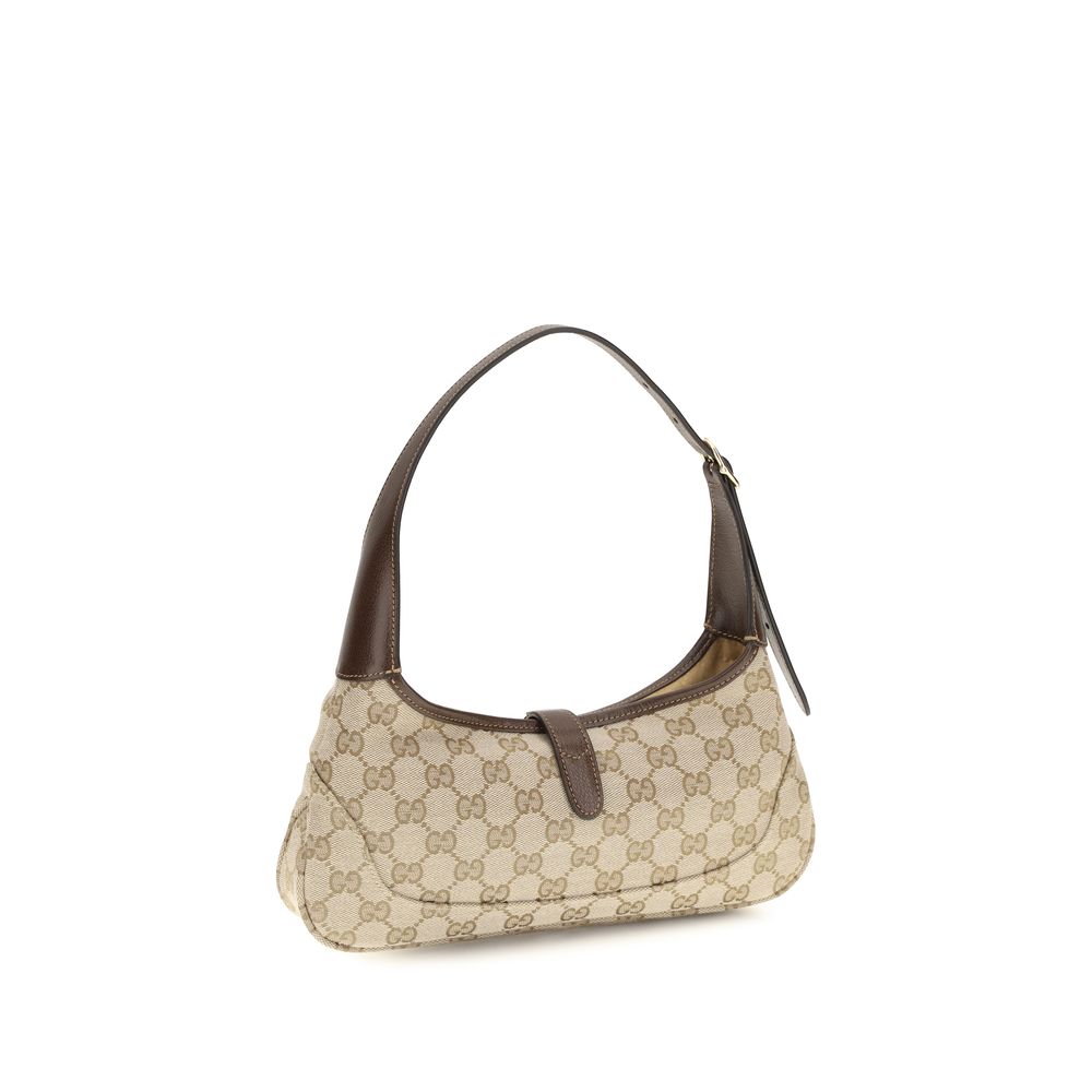 Beige Fabric Handbag
