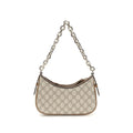Beige Fabric Handbag