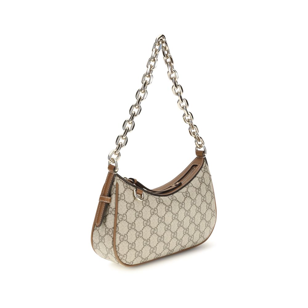 Beige Fabric Handbag