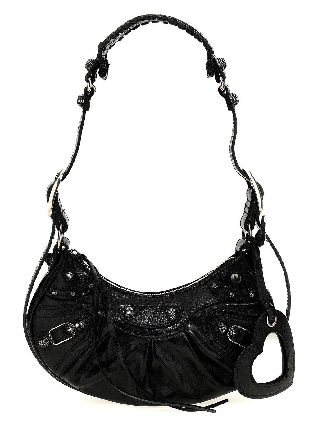 Black Lamb Leather Crossbody Bag
