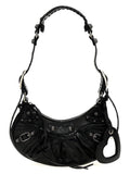 Black Lamb Leather Crossbody Bag