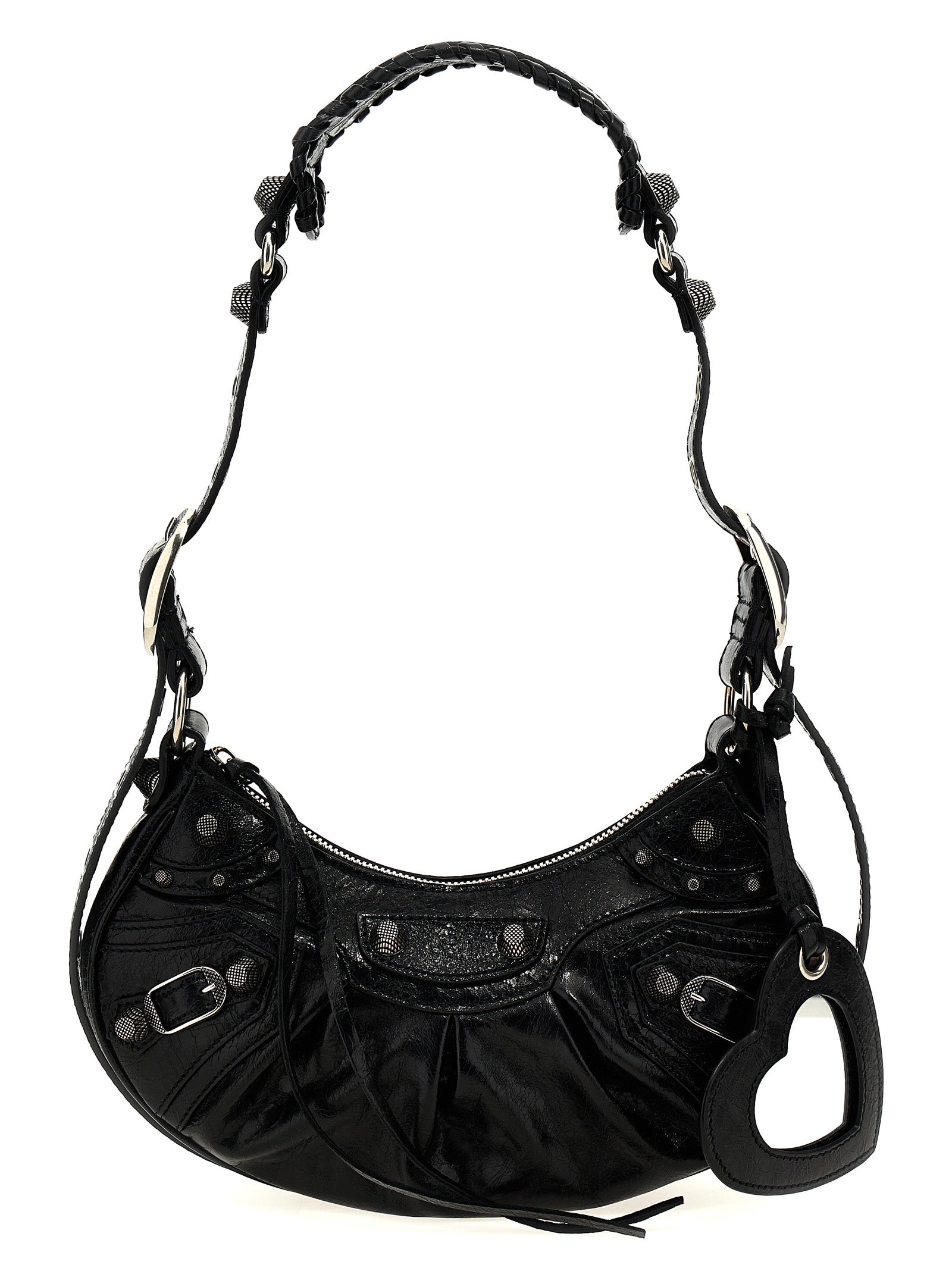 Black Lamb Leather Crossbody Bag