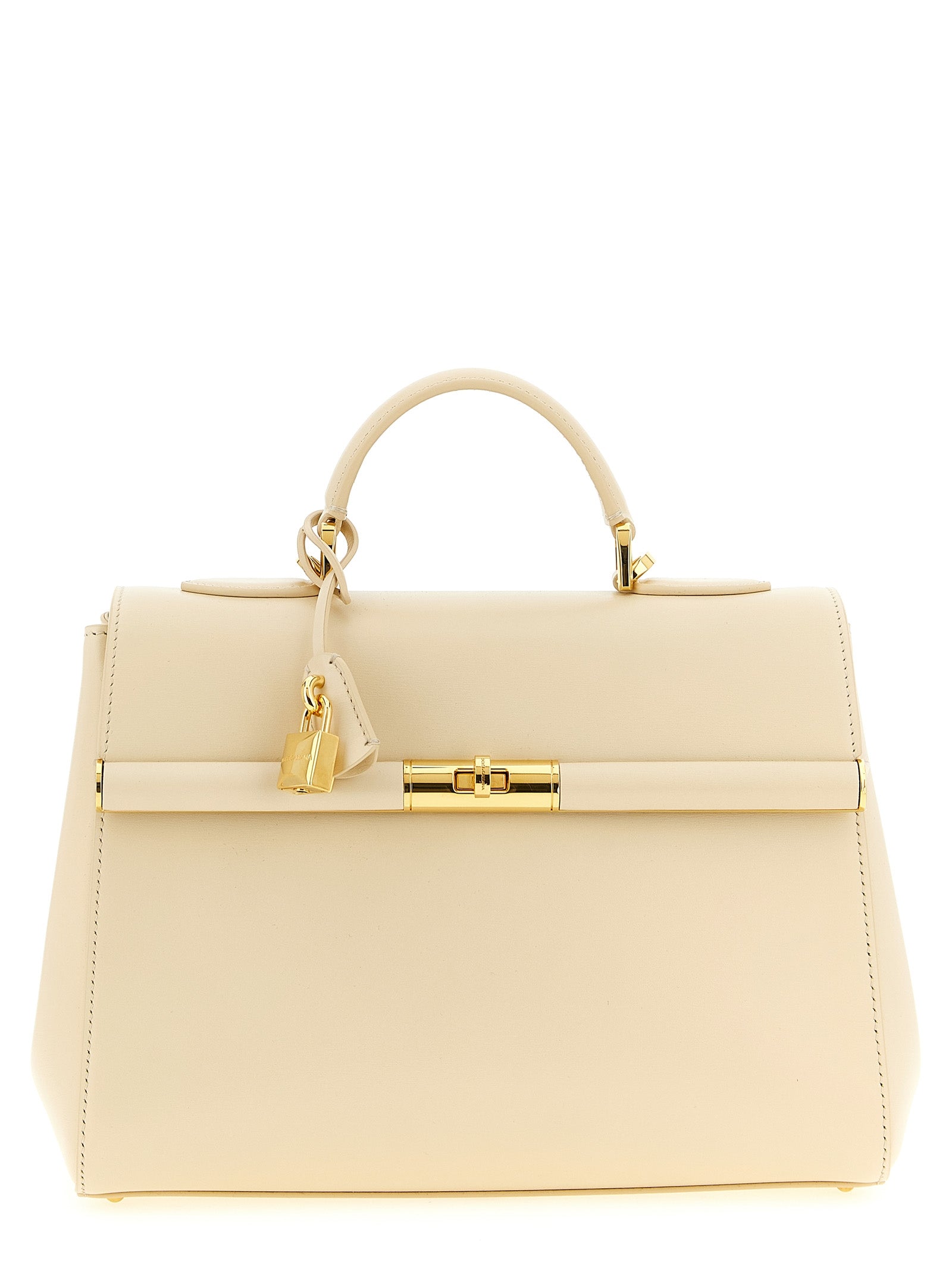 White Lamb Leather Handbag