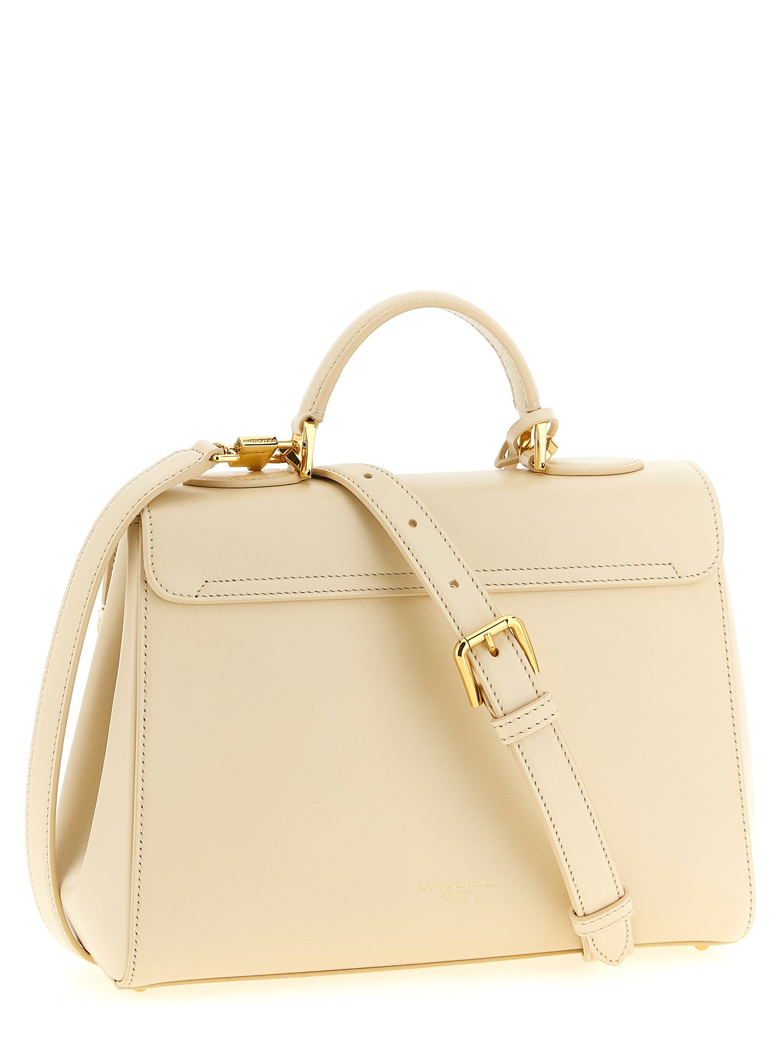 White Lamb Leather Handbag
