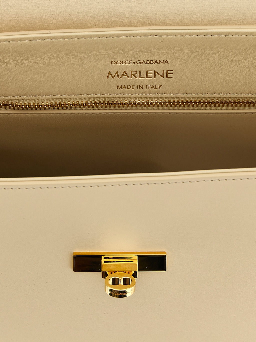 White Lamb Leather Handbag
