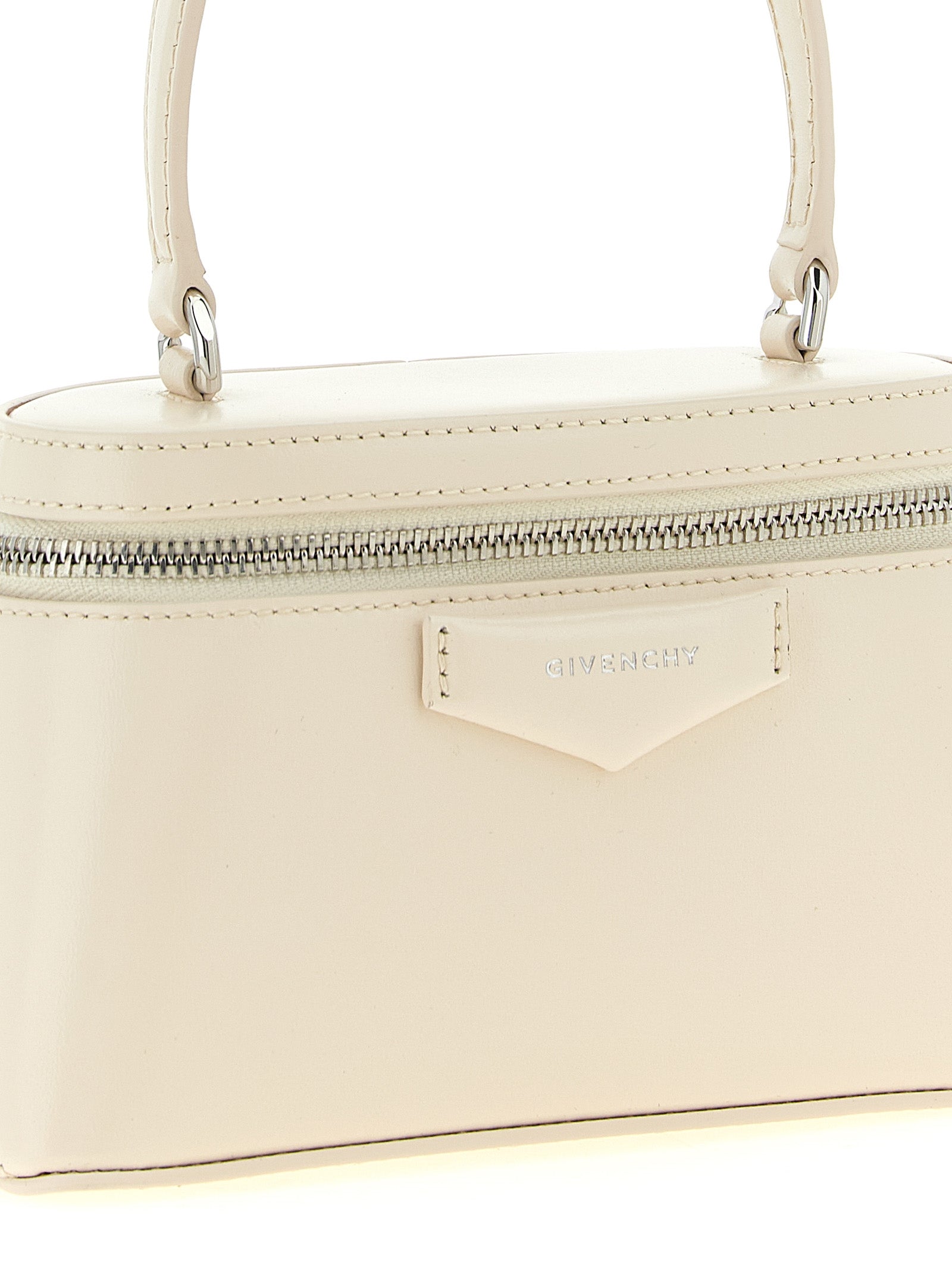 White Leather Crossbody Bag
