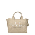Beige Fabric Handbag