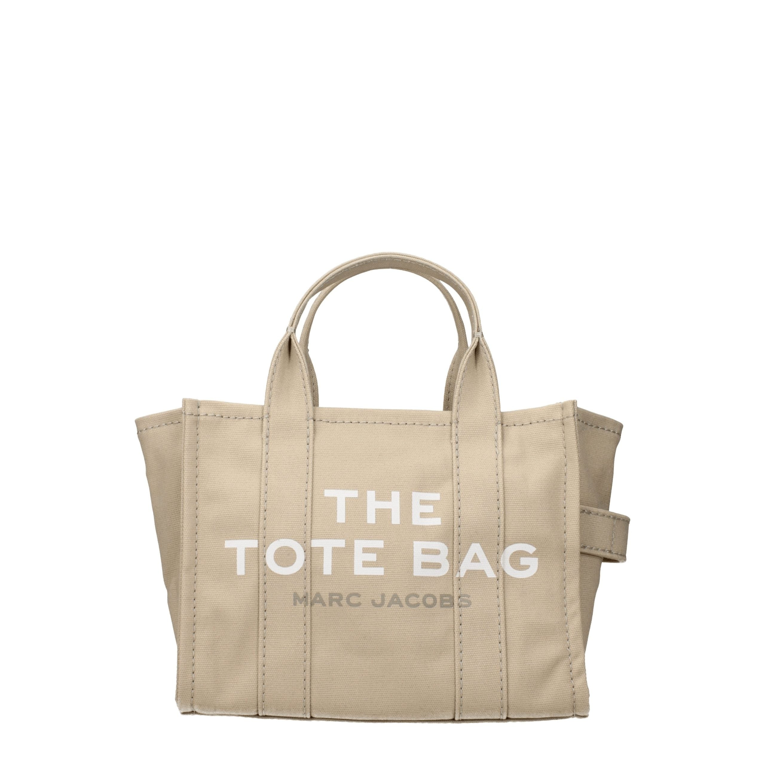 Beige Fabric Handbag