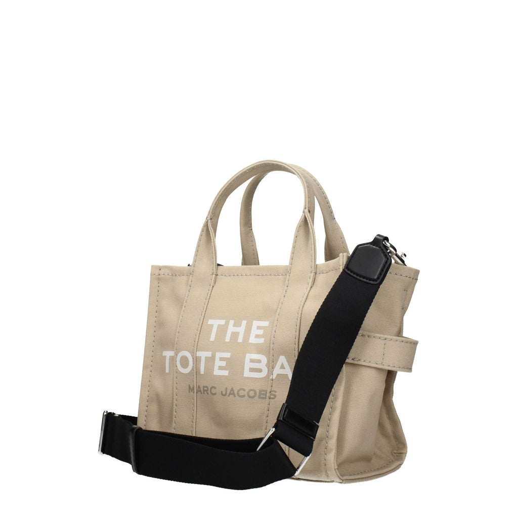 Beige Fabric Handbag