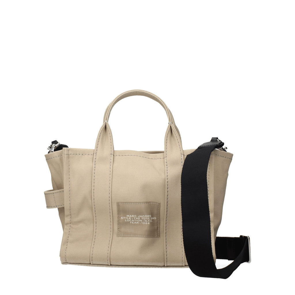 Beige Fabric Handbag