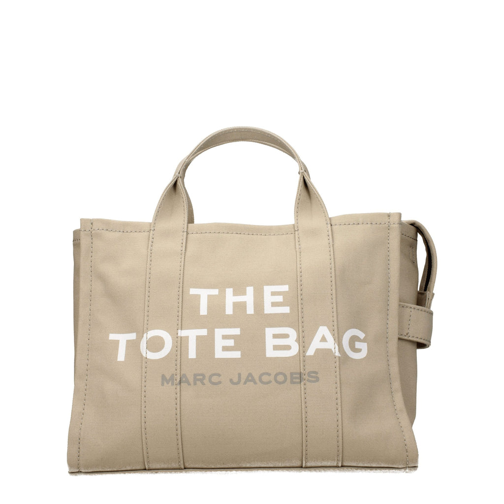 Beige Fabric Handbag