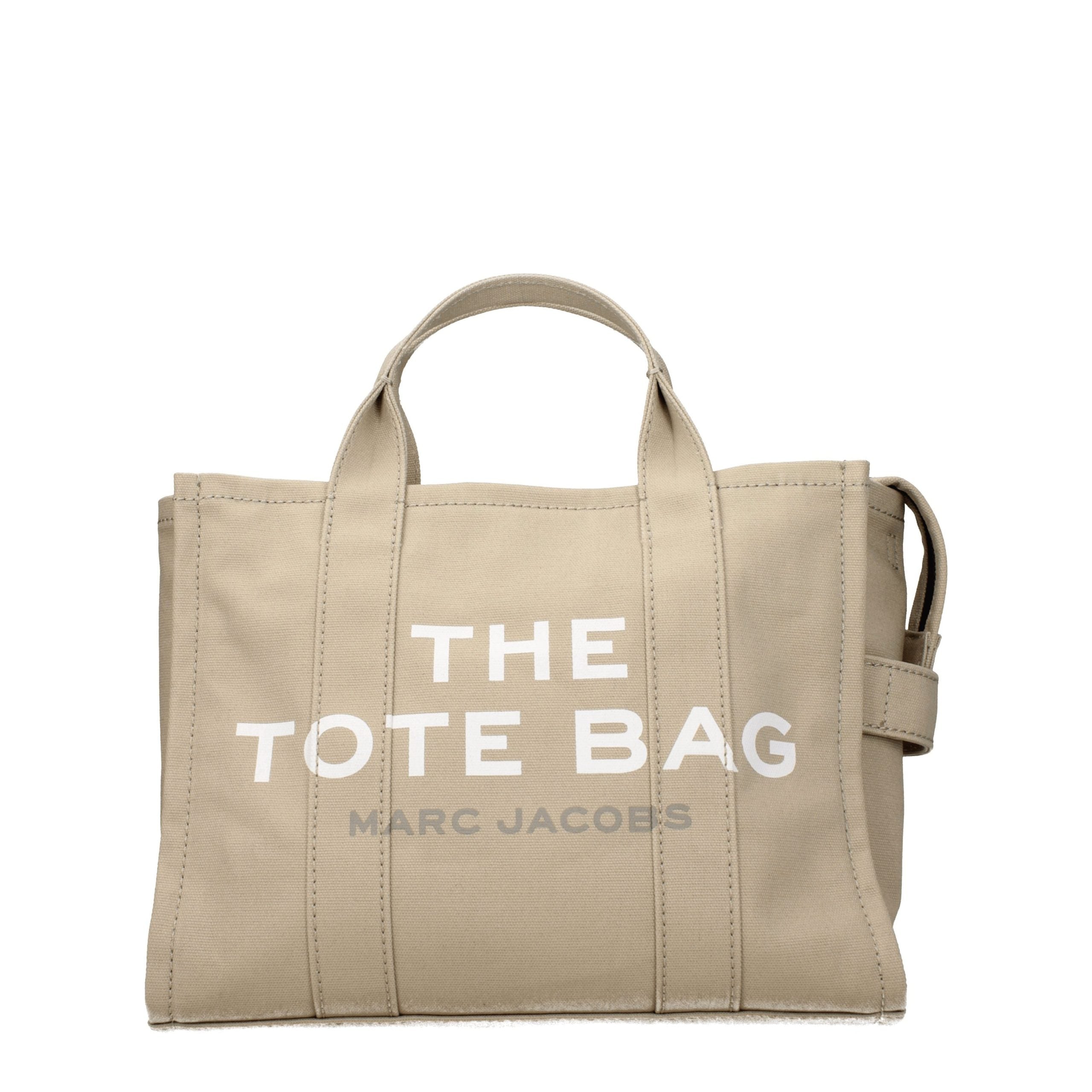 Beige Fabric Handbag