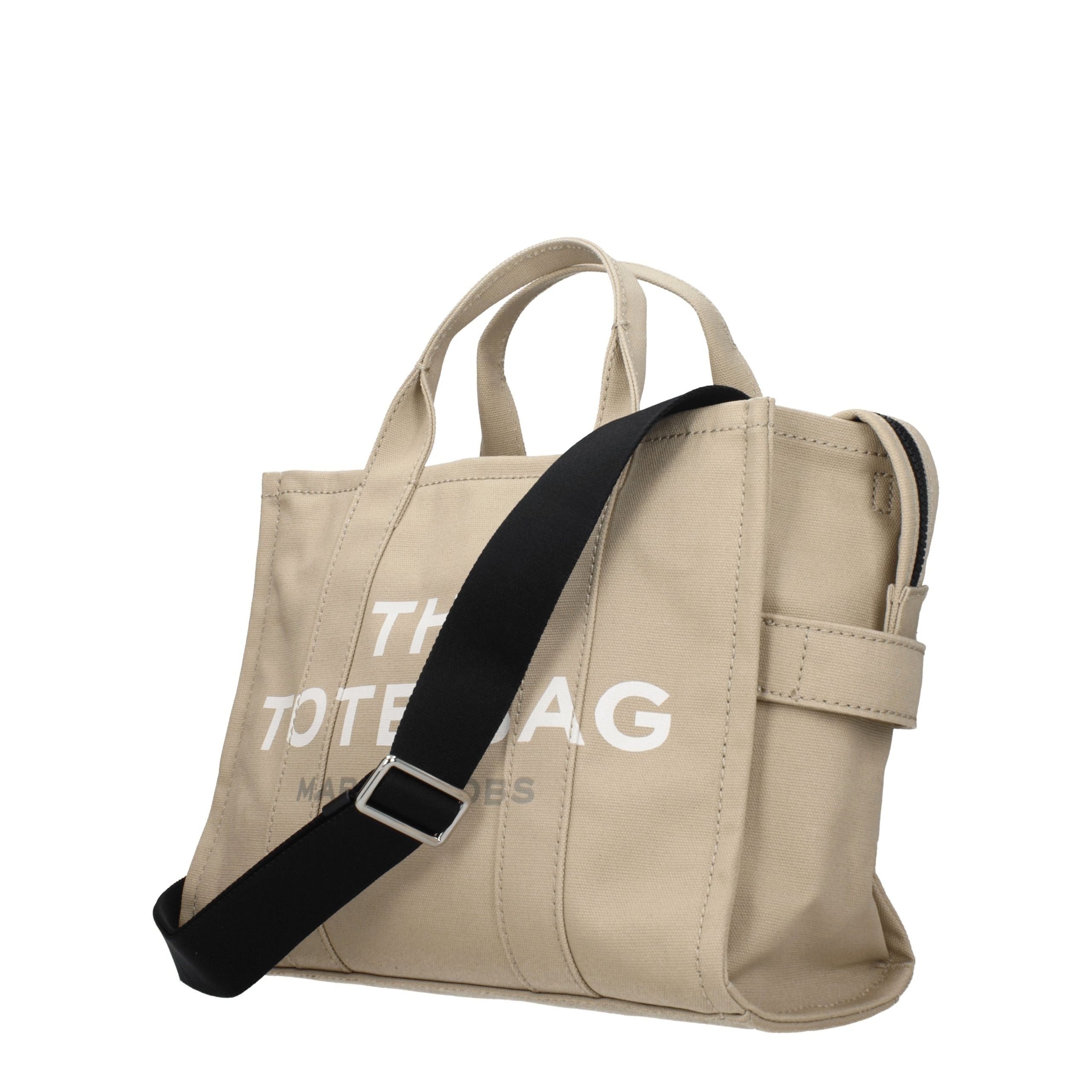 Beige Fabric Handbag