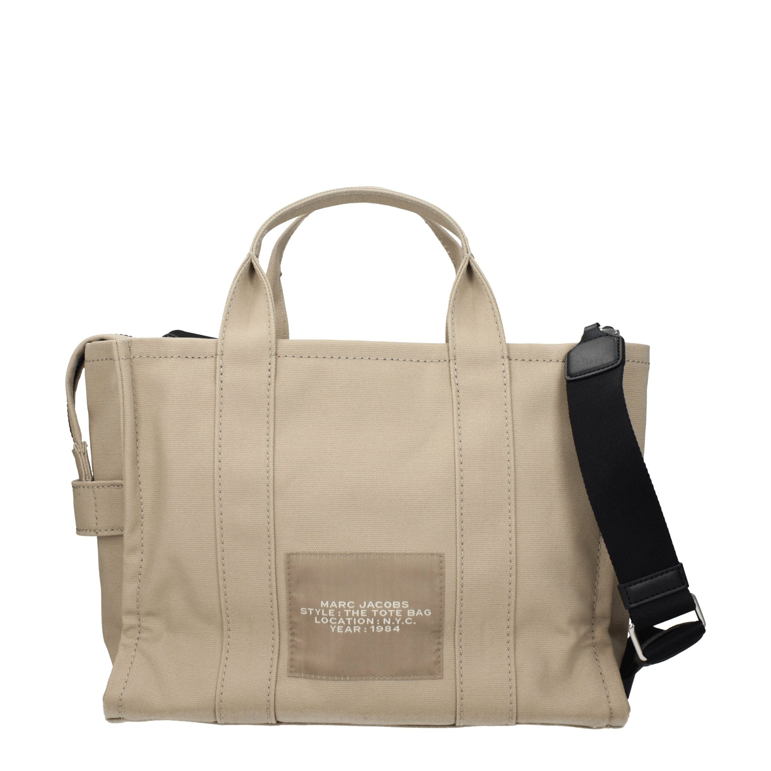 Beige Fabric Handbag